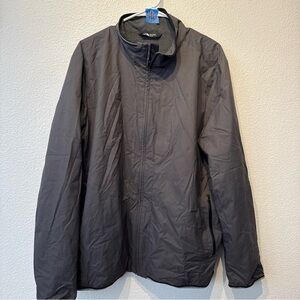 The North Face Men's Charcoal Full-Zip Windbreaker Sz XL